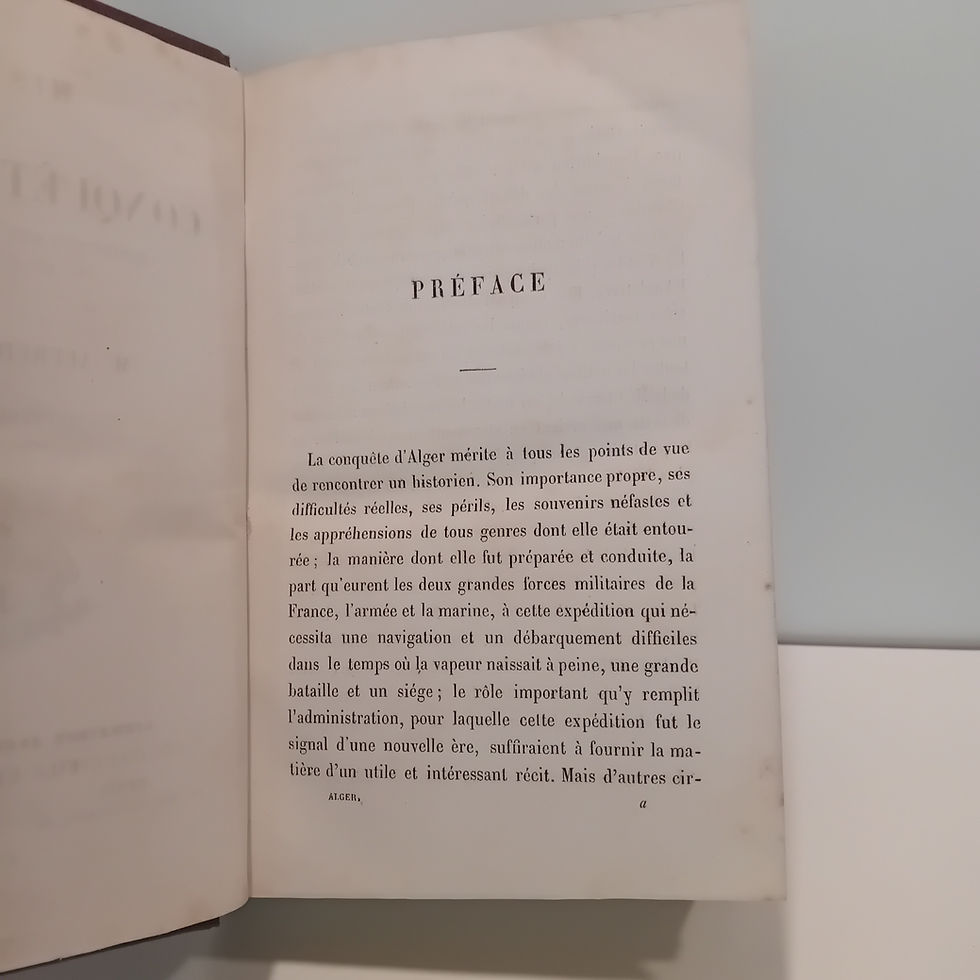 Miniature : NETTEMENT A. « Histoire de la conquête d'Alger »