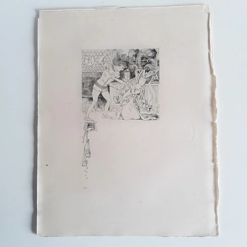 Miniature : VILLON F. "Les Regrets de la Belle Heaulmière"