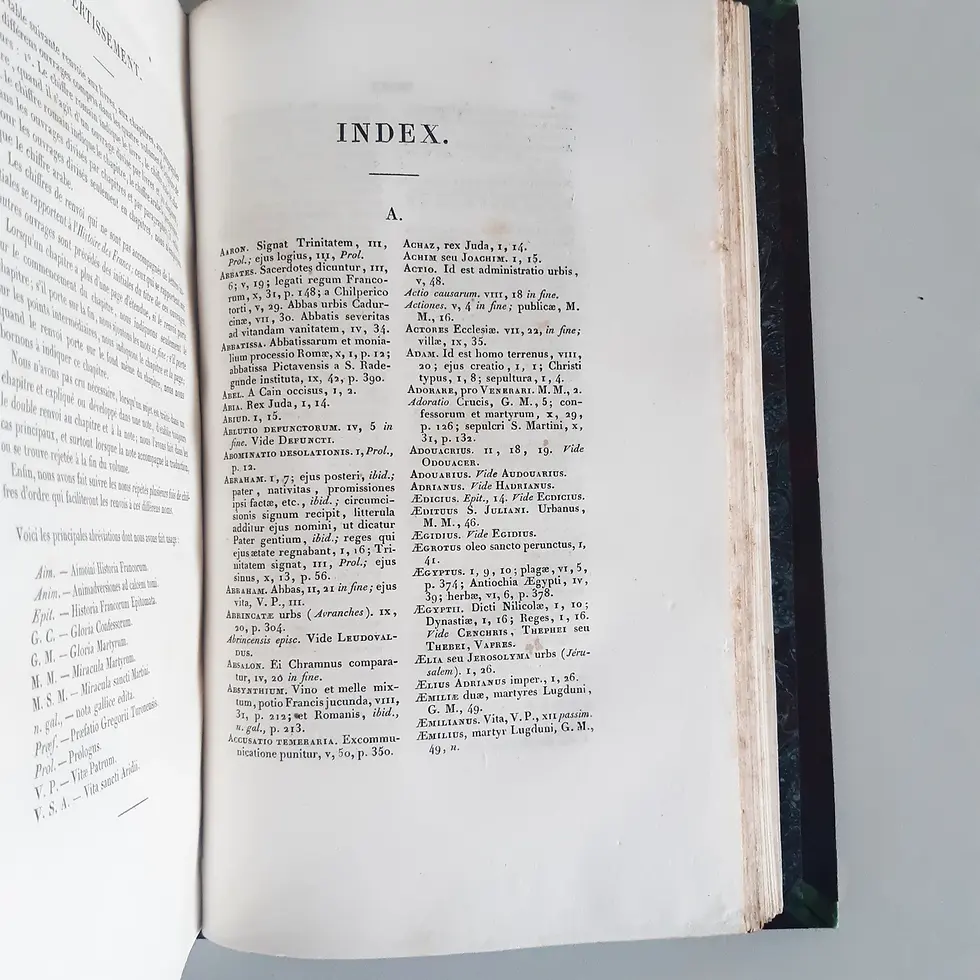 Miniature : GREGOIRE DE TOURS "Histoire ecclésiastiques des Francs"