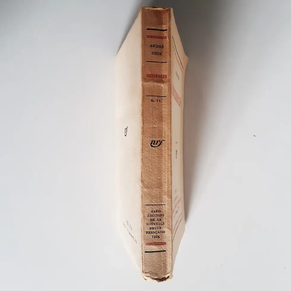 Miniature : GIDE André « Incidences » Édition originale