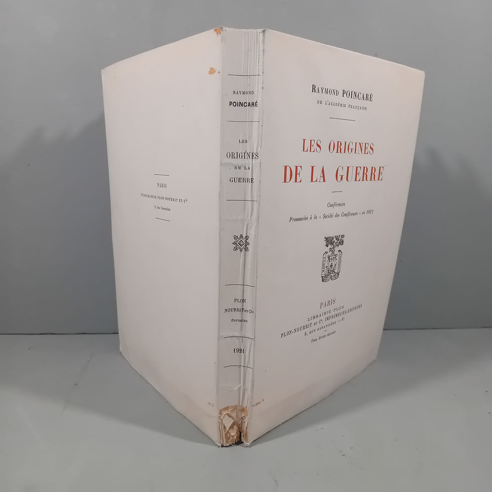 Thumbnail: POINCARE Raymond « Les origines de la guerre – Conférences »
