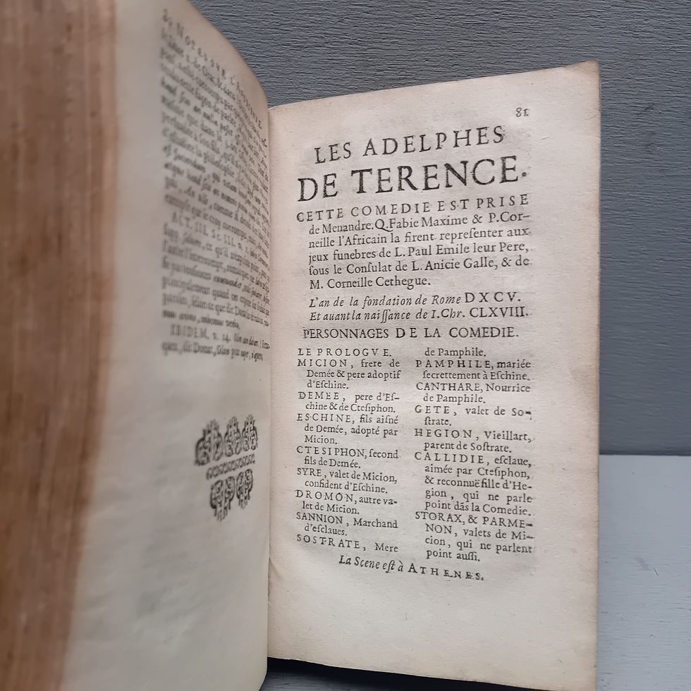 Thumbnail: TERENCE « Comédies » - 1647