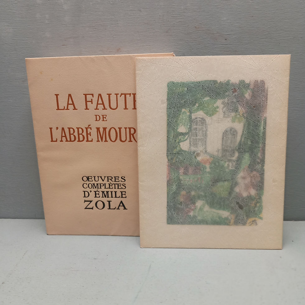Miniature : ZOLA Émile « La faute de l’Abbé Mouret »