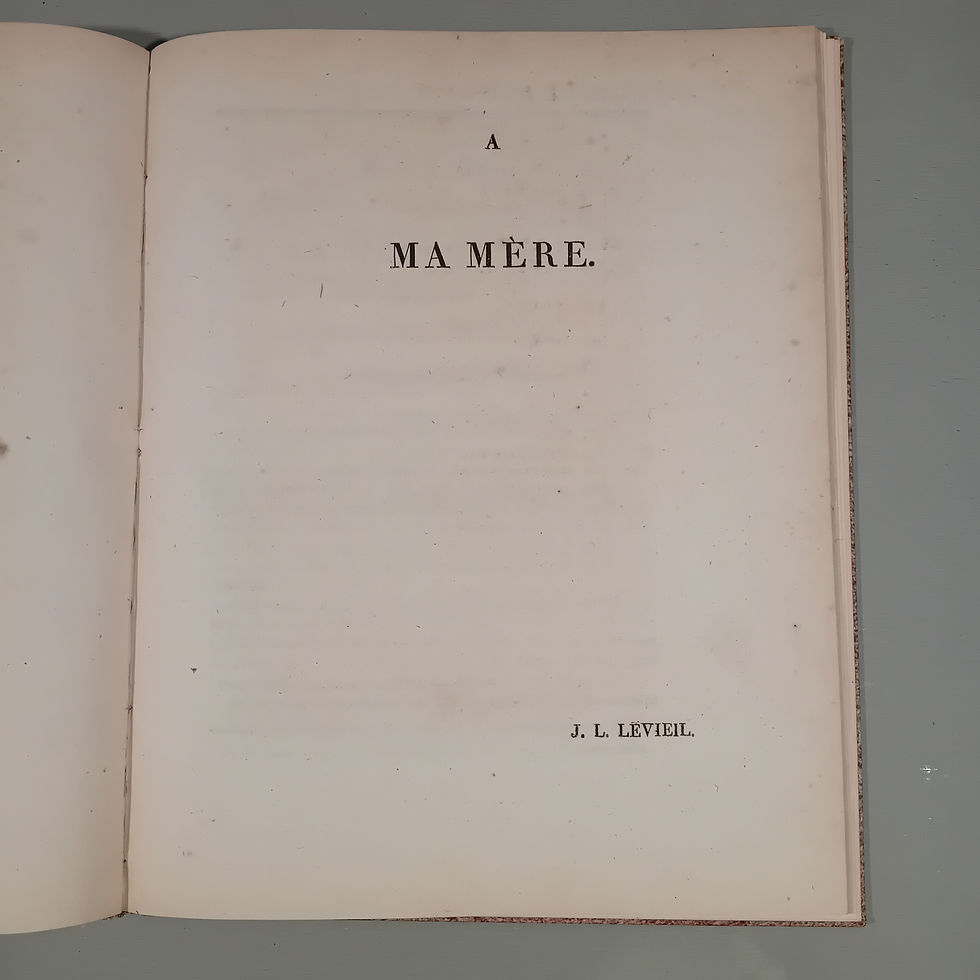 Miniature : LEVIEIL Jean-Louis « Essai sur la Mélancolie »