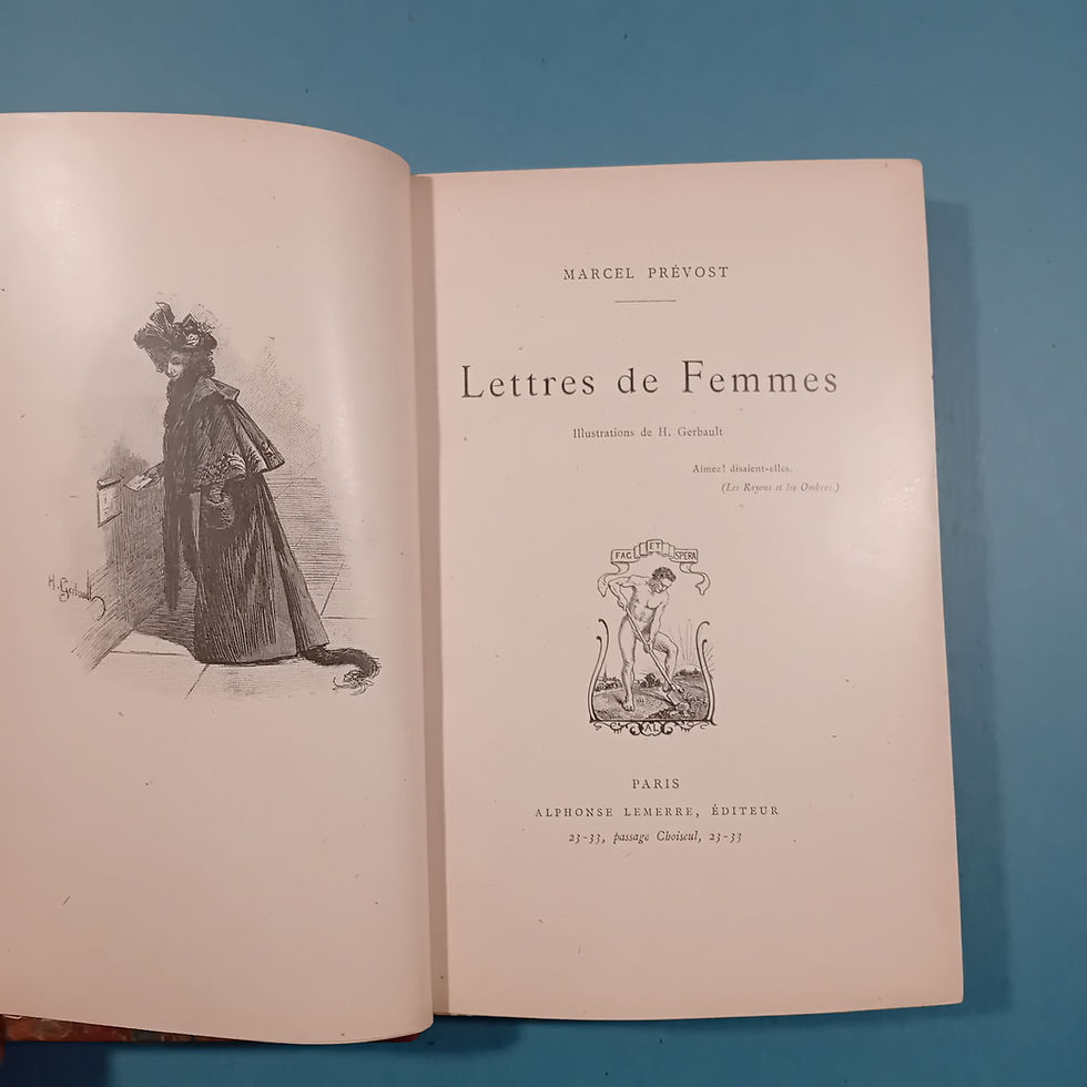 Thumbnail: PREVOST M. « Lettres de Femme – Nouvelles Lettres de Femme – Dernières Lettres »