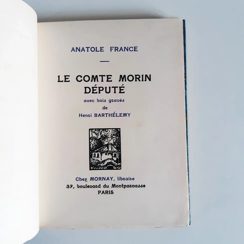 Thumbnail: FRANCE Anatole « Le Comte Morin député »