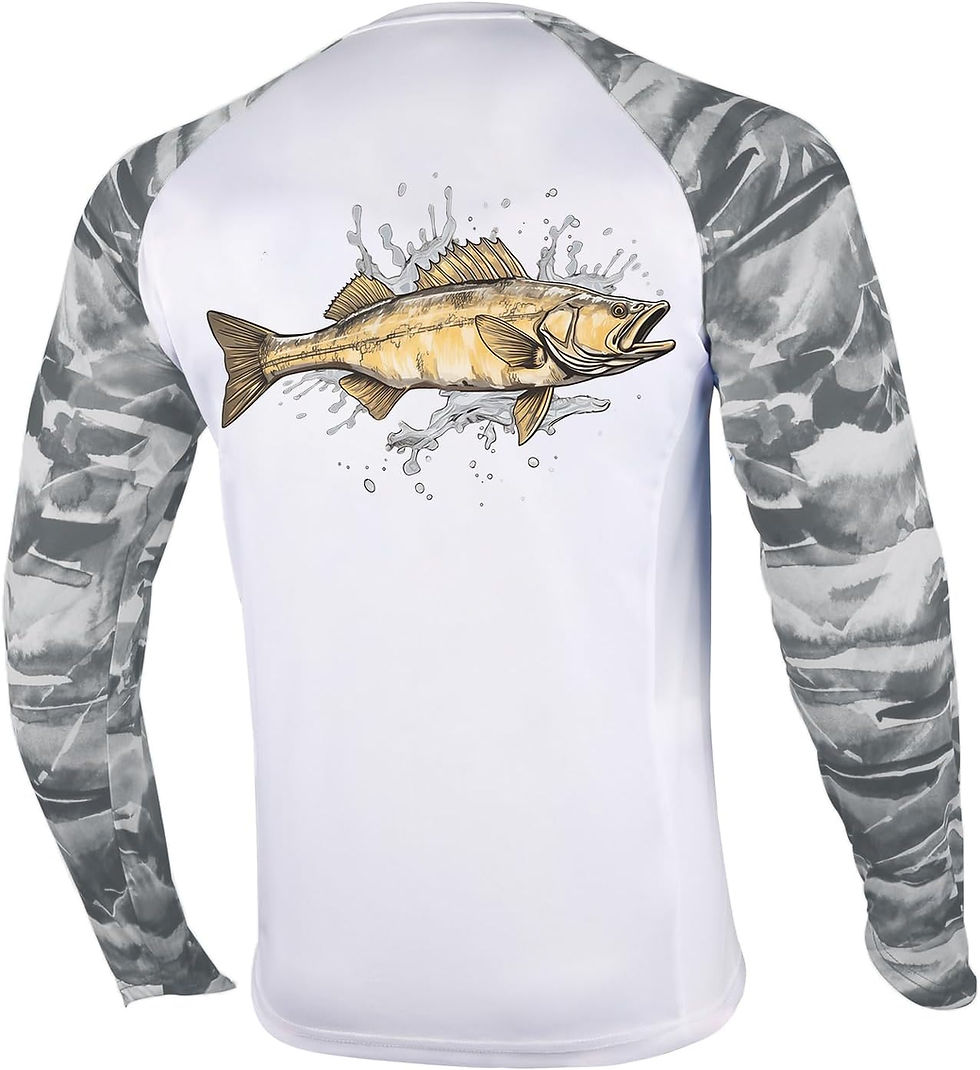 Thumbnail: Palmyth Fishing Shirt for Men Long Sleeve Sun Protection UV UPF 50+ T-Shirts wi