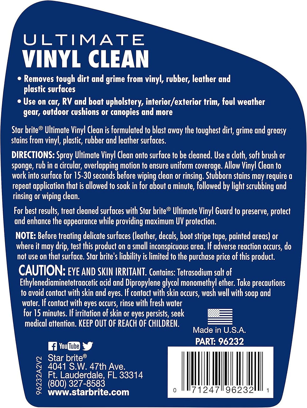 Thumbnail: STAR BRITE Ultimate Vinyl Clean - 32 OZ (096232)