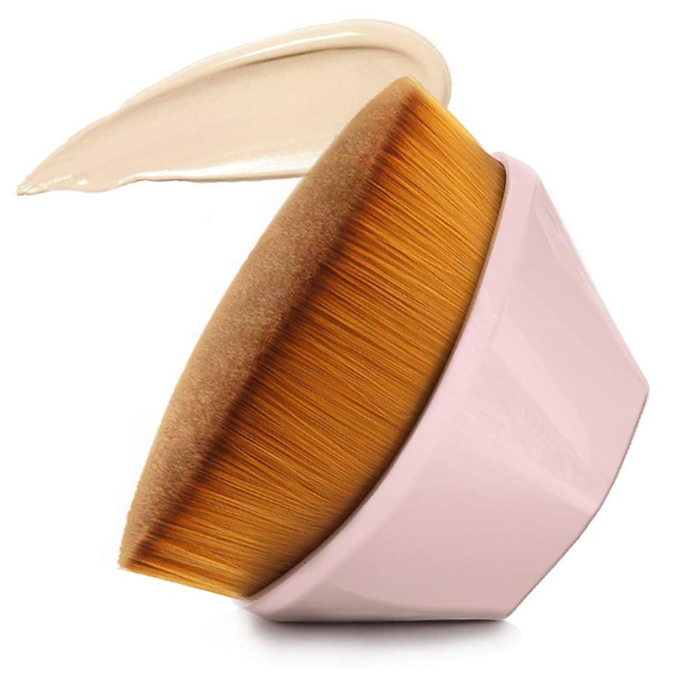 Thumbnail: Foundation Makeup Brush Flat Top Kabuki Hexagon Face Blush Liquid Powder Founda