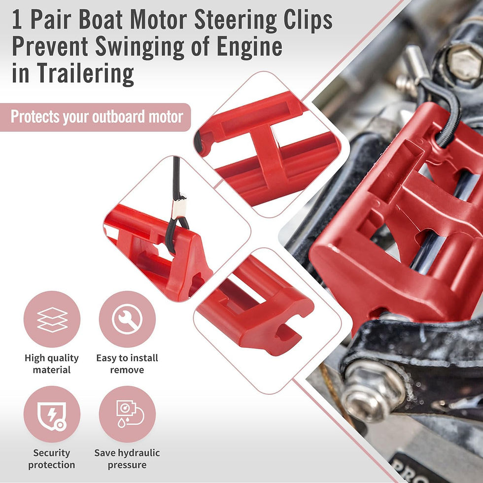 Thumbnail: 4" Steer Stop Outboard Hydraulic Steering Lock for Outboard Motor Trailering/Tr