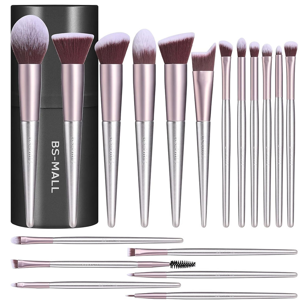 Thumbnail: BS-MALL Makeup Brush Set 18 Pcs Premium Synthetic Foundation Powder Concealers 