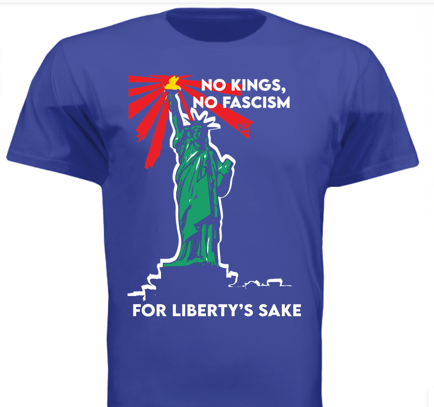 Blue  - No Kings, No Fascism Shirt