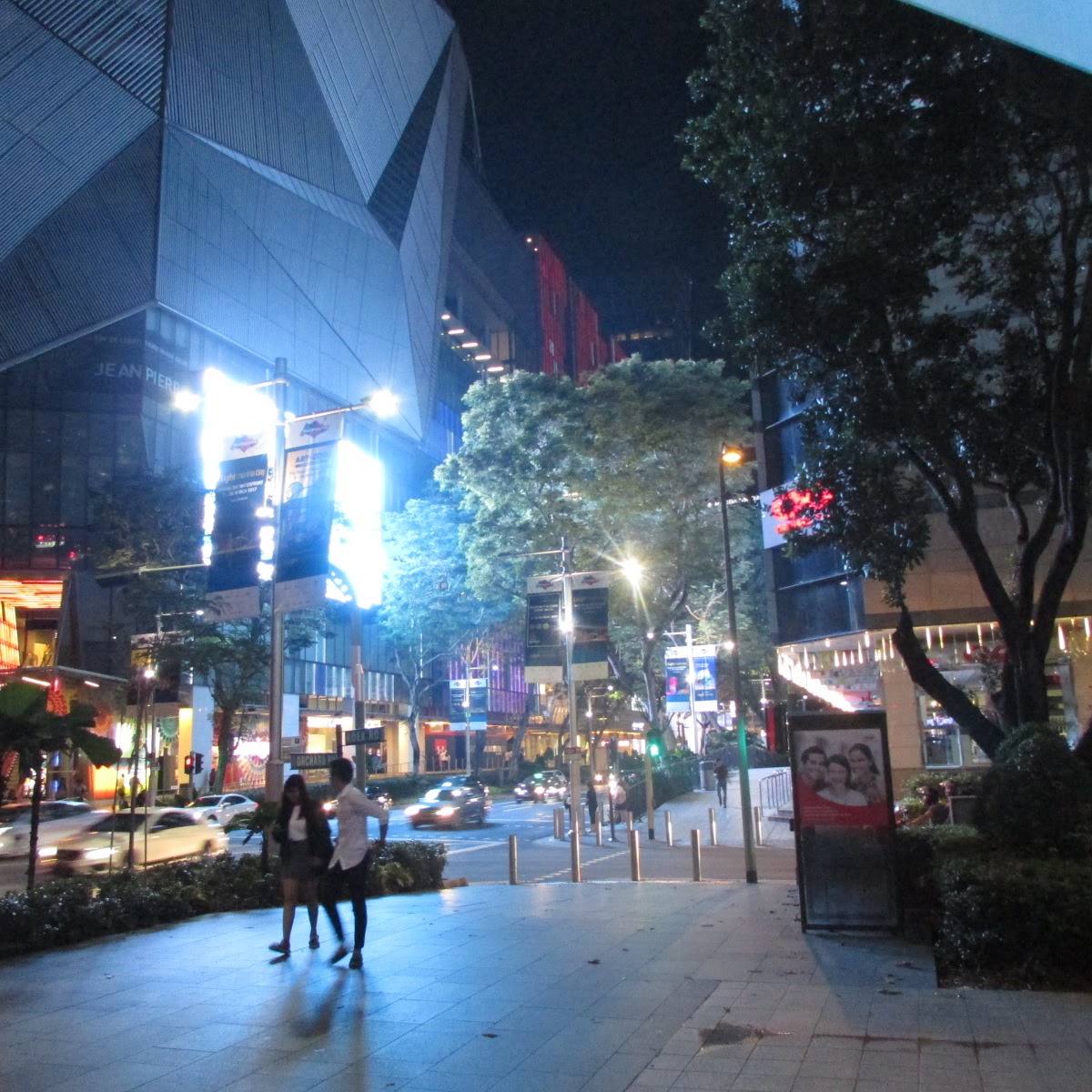 Night in the financial district