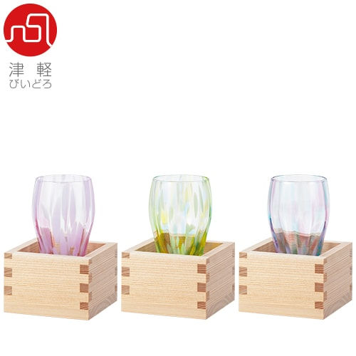 サムネイル： 日本酒グラス「つがるヴィドロ」（6p + 6masu）/ F-71963-F-71965