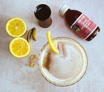 Chai Spiced Plum & Lemon Sour