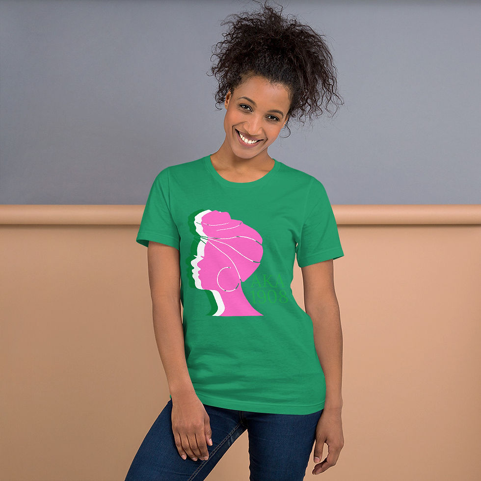 Thumbnail: AKA Lady Hair Scarf Unisex t-shirt