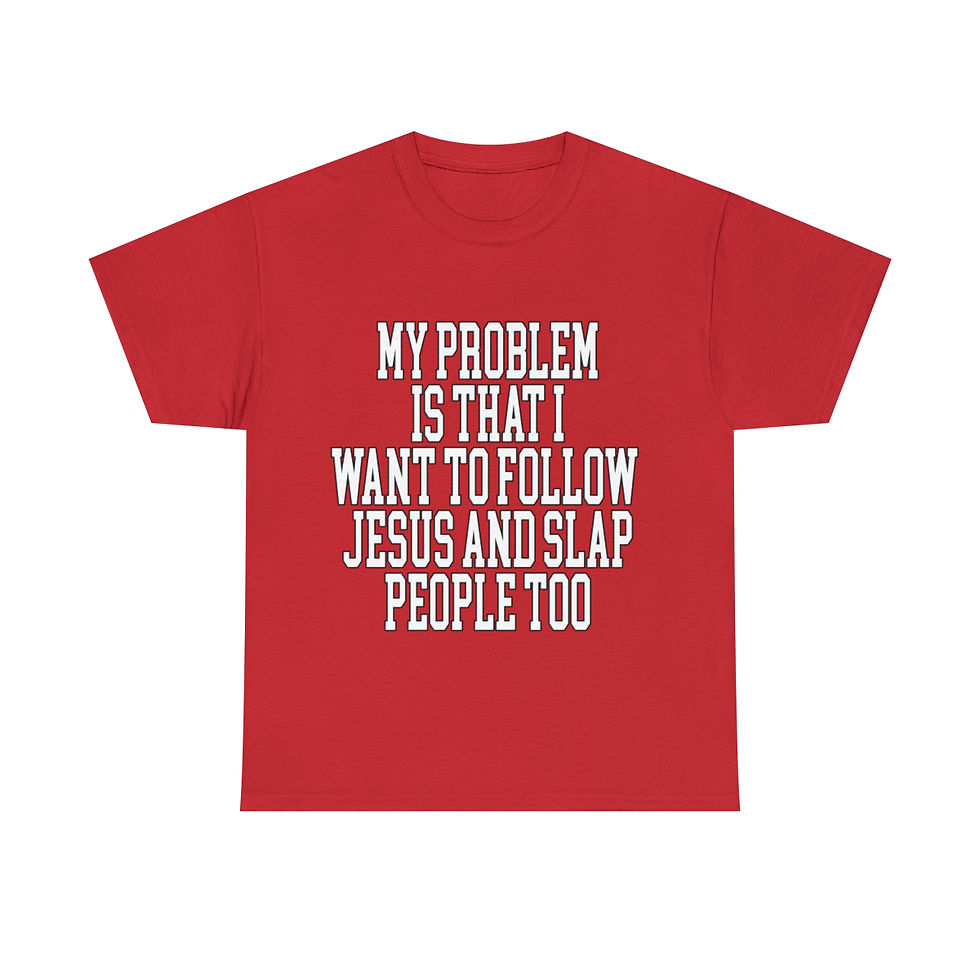 Thumbnail: My Problem Is That I Want to Follow Jesus...Unisex Heavy Cotton Tee