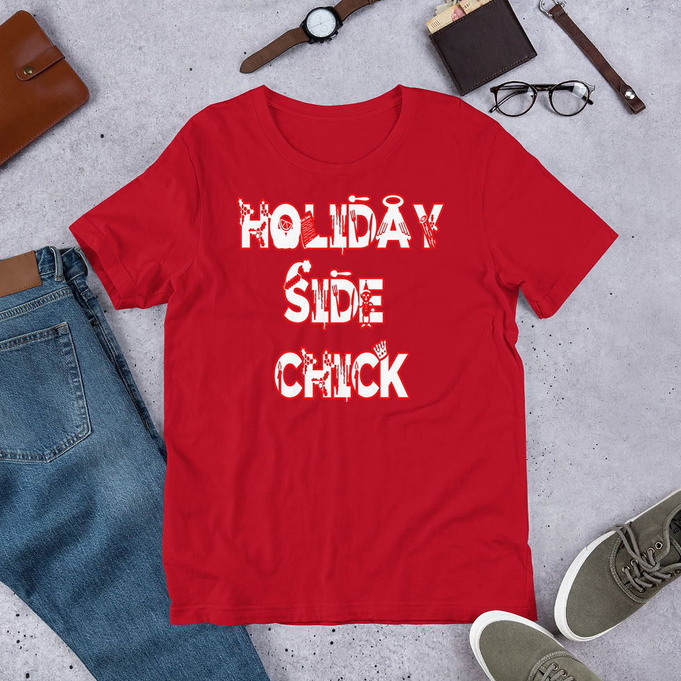 Thumbnail: Holiday Side Chick Unisex t-shirt