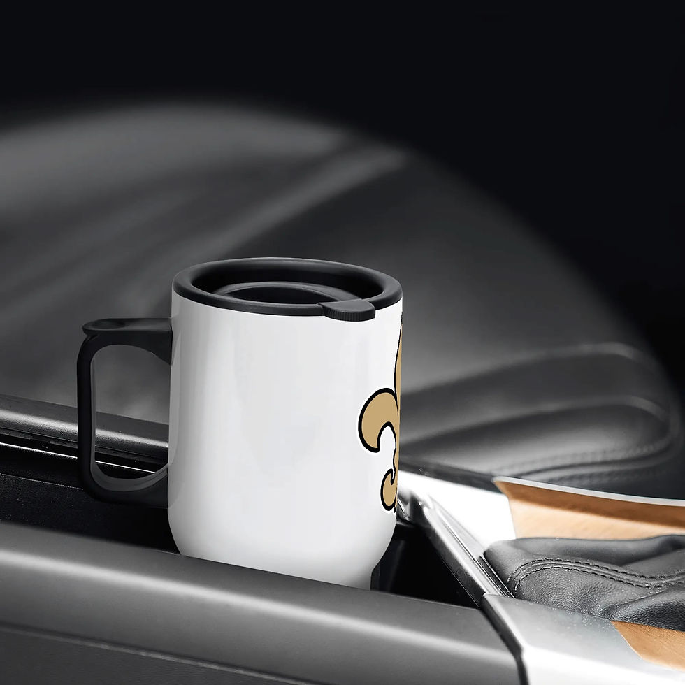 Thumbnail: FDL Stainless Steel Travel Coffee Mug (14 oz)