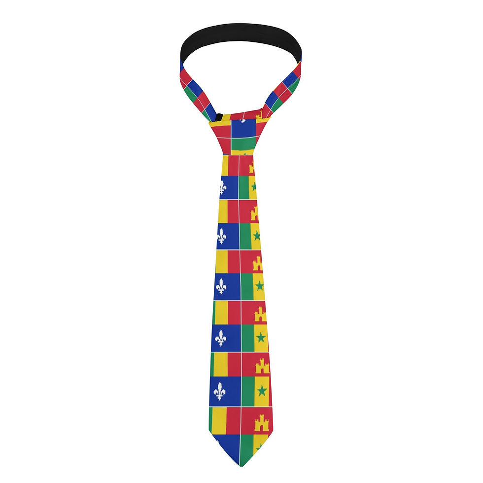 Thumbnail: Creole Heritage Flag Tie Necktie