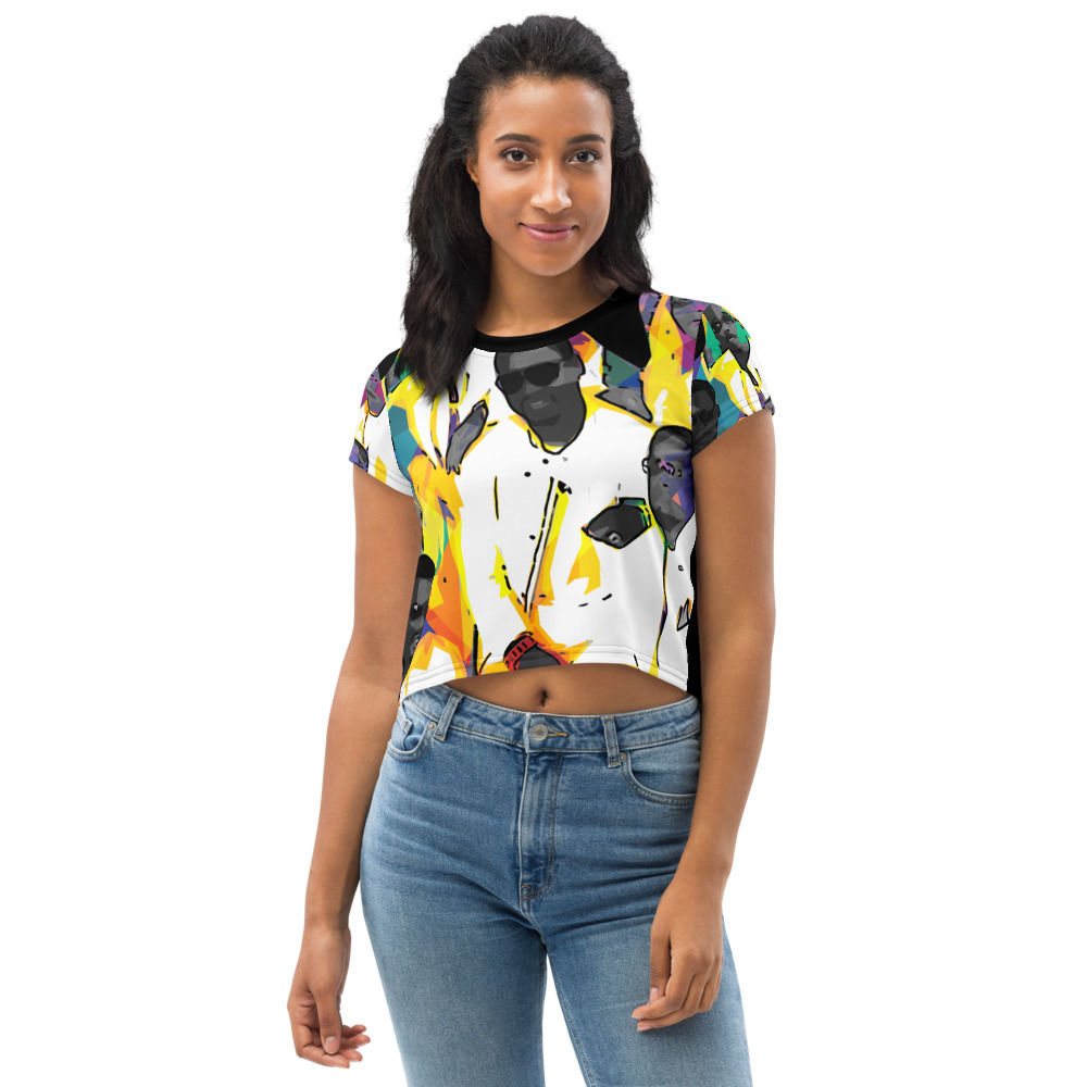 New Edition Essence Fest All-Over Print Crop Tee