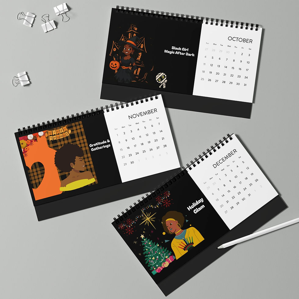 Thumbnail: 2026 Black Women Desktop Calendar