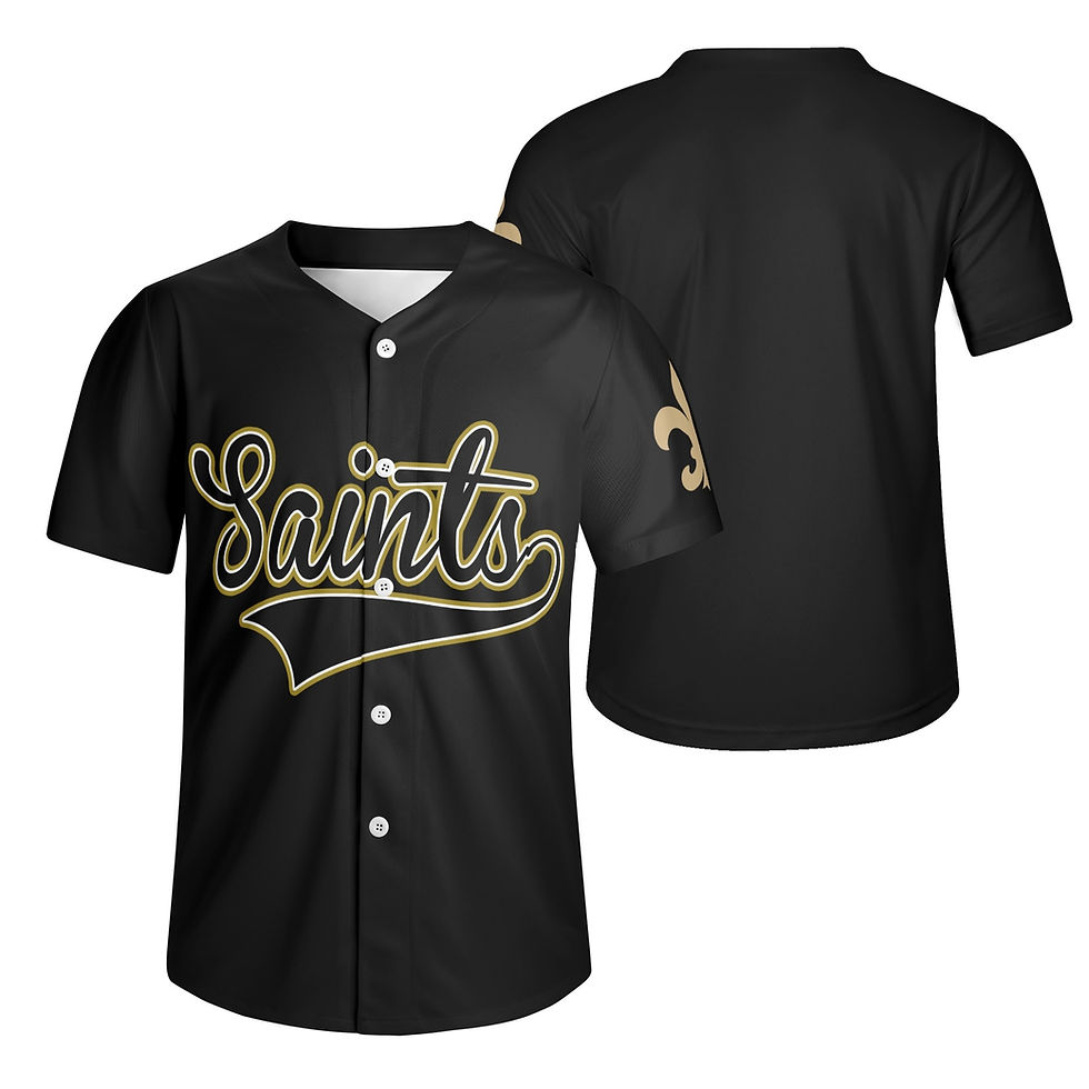 Thumbnail: Saints FDL Men's Short Sleeve Baseball Jersey