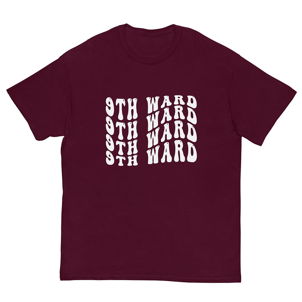 Thumbnail: 9th Ward Wave Text classic tee 