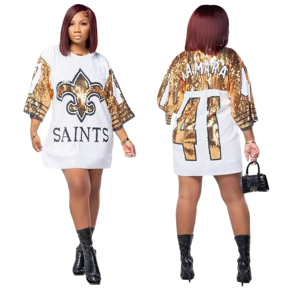 Thumbnail: Saints Sequins Kamara 41 Shirt Dress