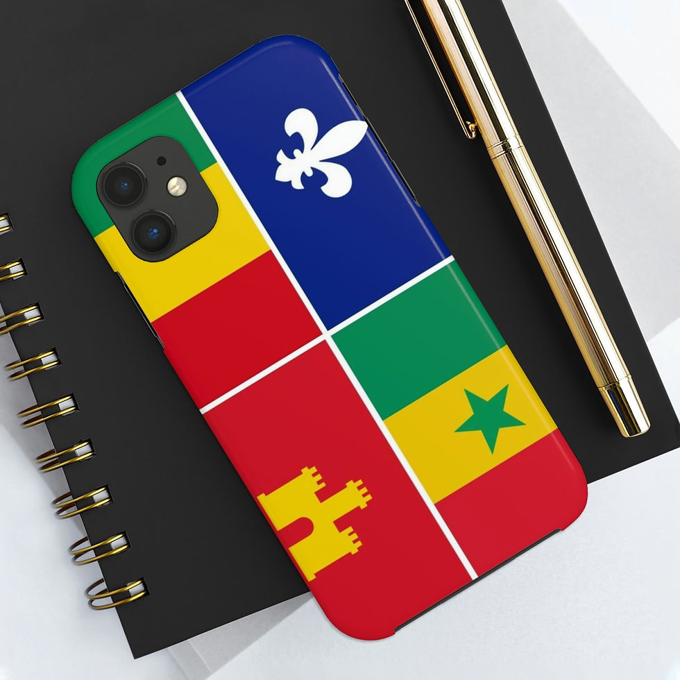 Thumbnail: Creole Heritage Flag Tough Phone Cases, Case-Mate