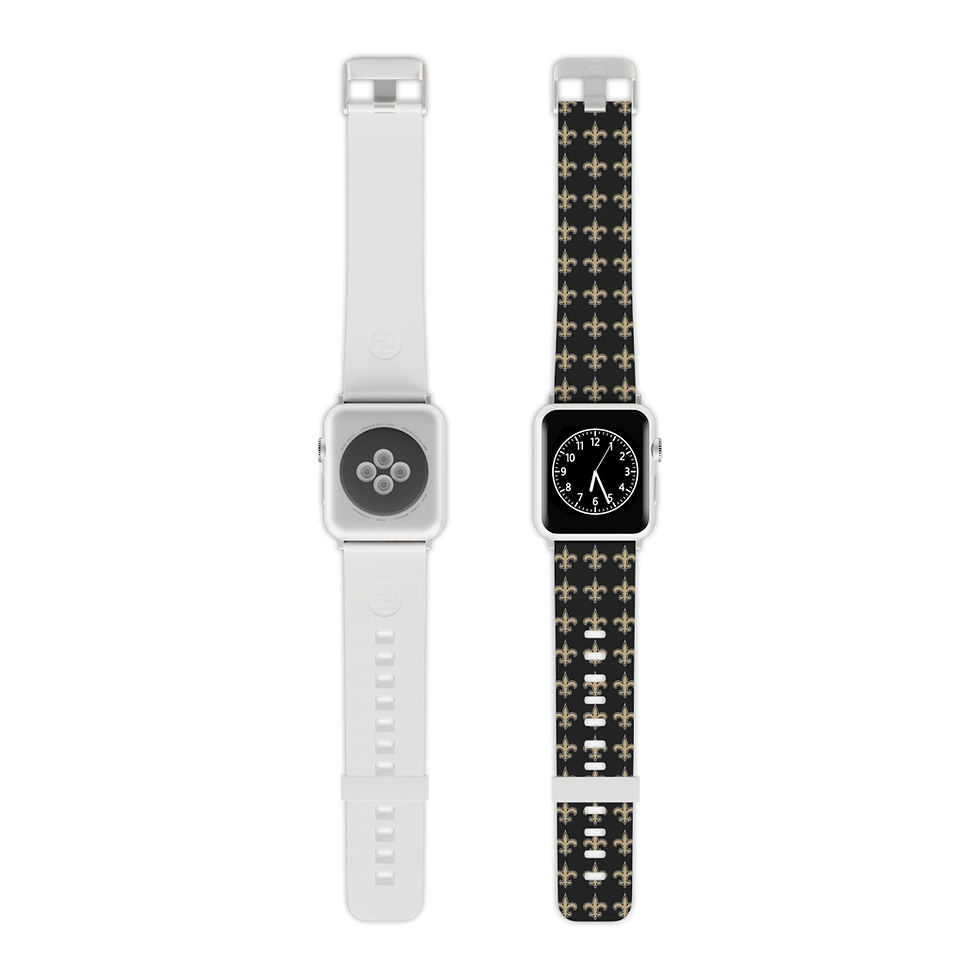 Thumbnail: Gold Fleur de Lis Watch Band for Apple Watch