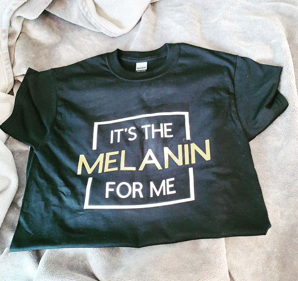 Thumbnail: It's the Melanin for me T-shirt Shades of Black Melanin t-shirt