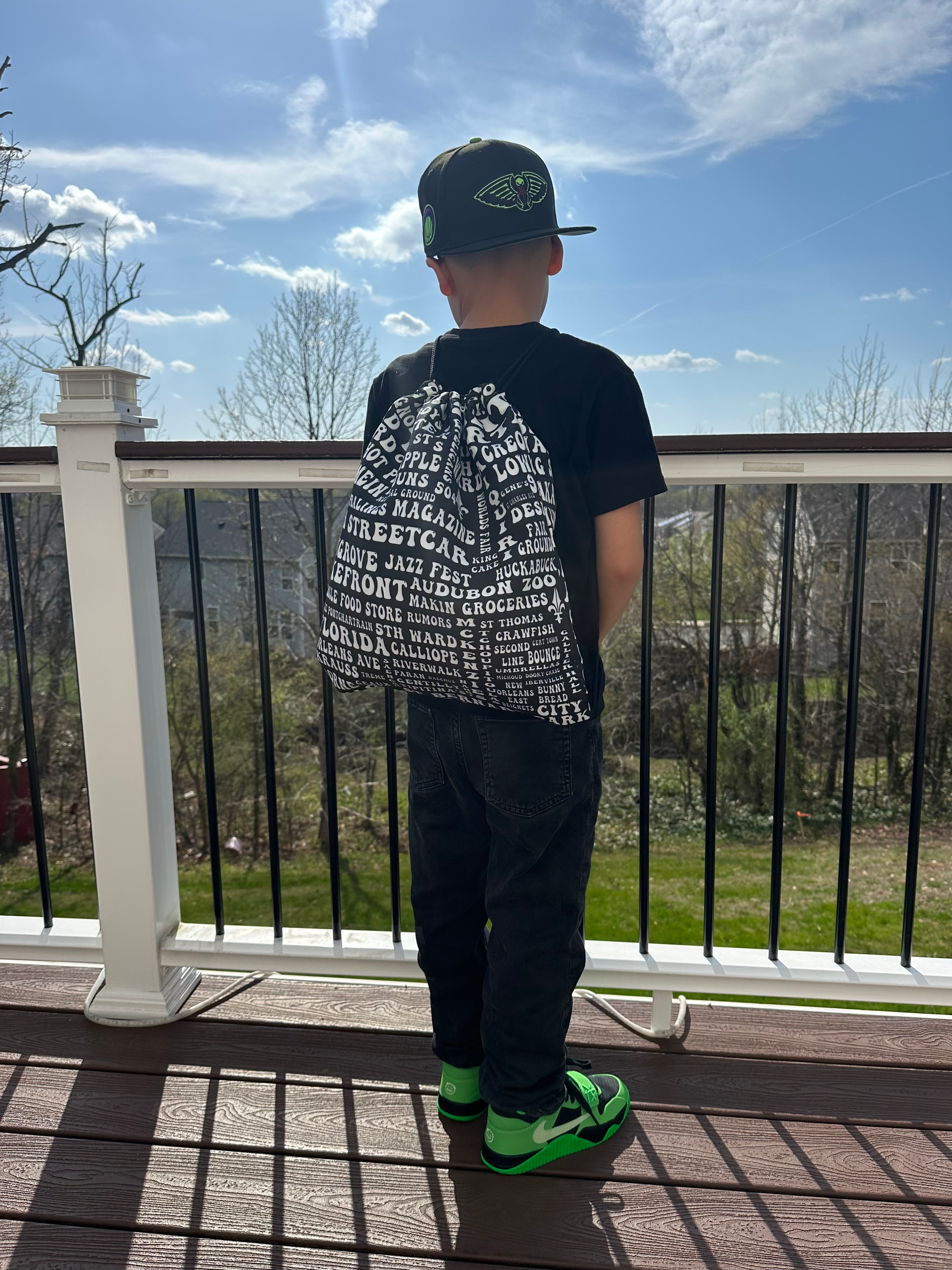 New Orleans Culture Themed Drawstring bag (Allow 10-15 Days)