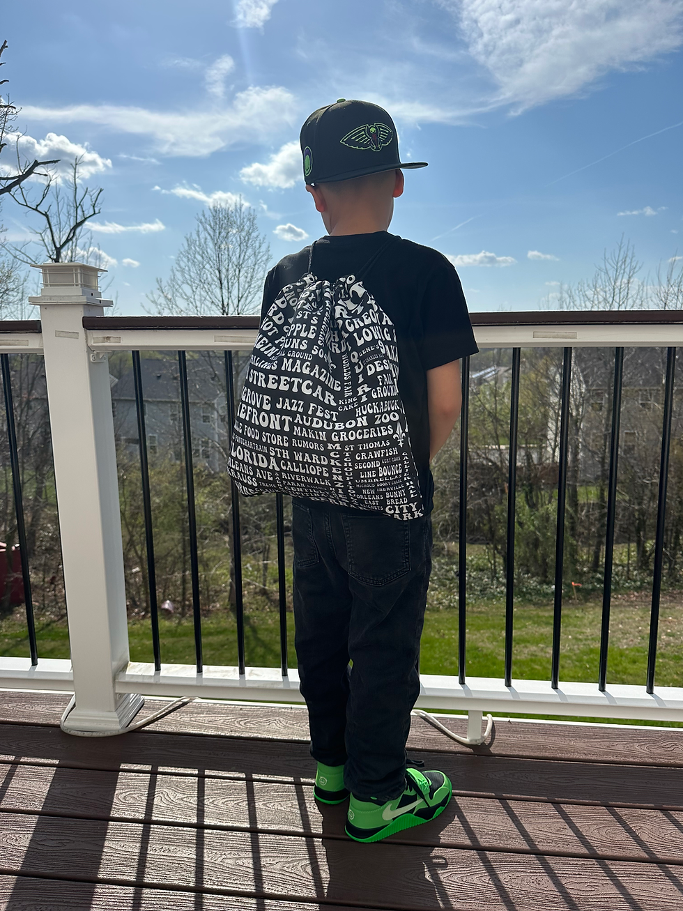 Thumbnail: New Orleans Culture Themed Drawstring bag (Allow 10-15 Days)