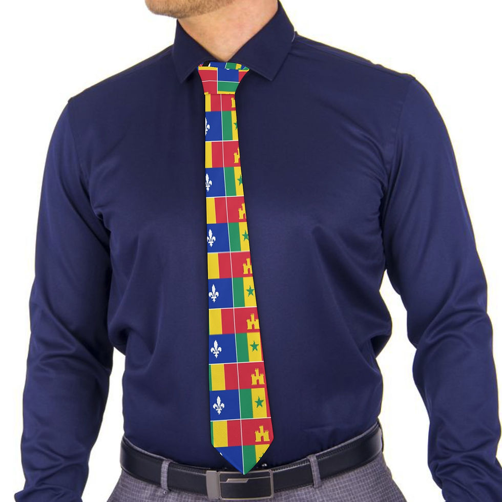 Creole Heritage Flag Tie Necktie