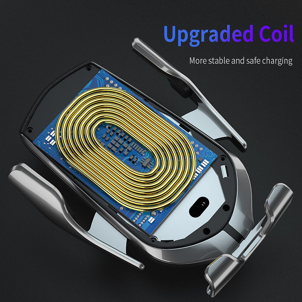 Thumbnail: Automatic Clamping QI Wireless Car Charger Mount Infrared Sensor