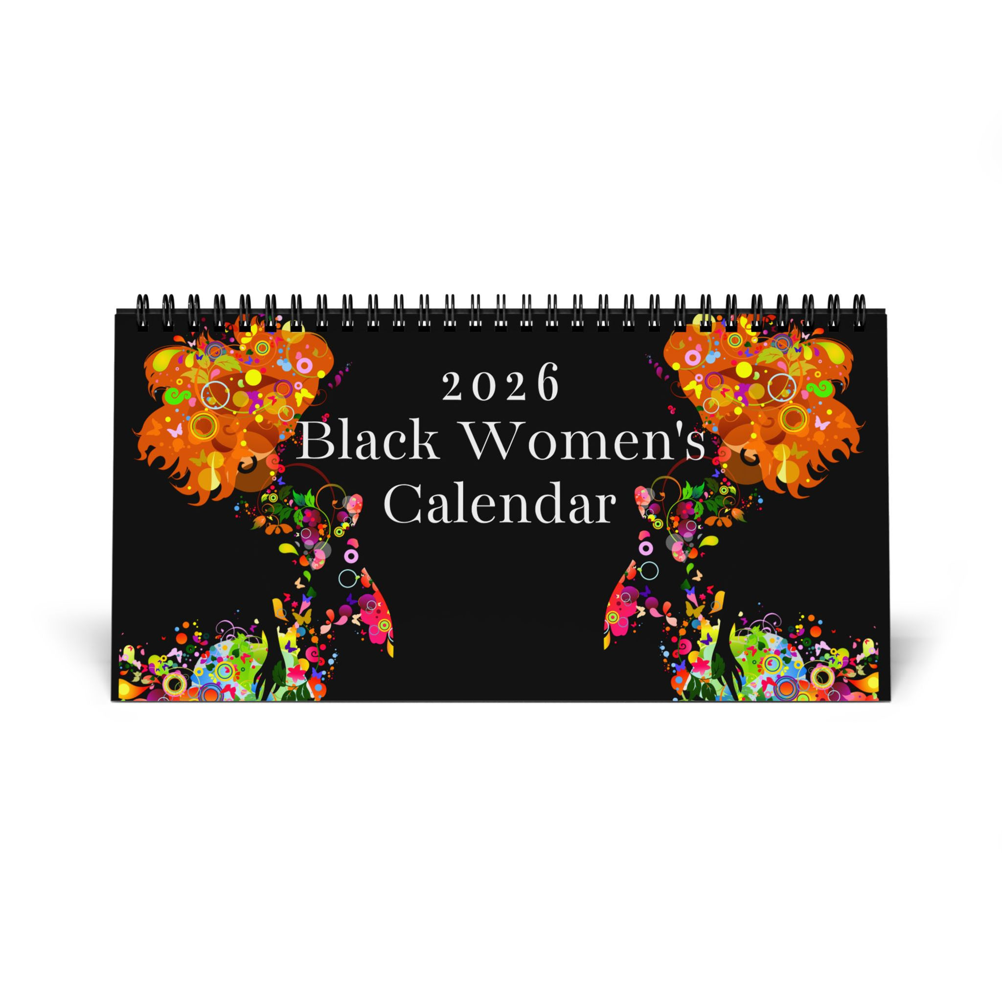 2026 Black Women Desktop Calendar