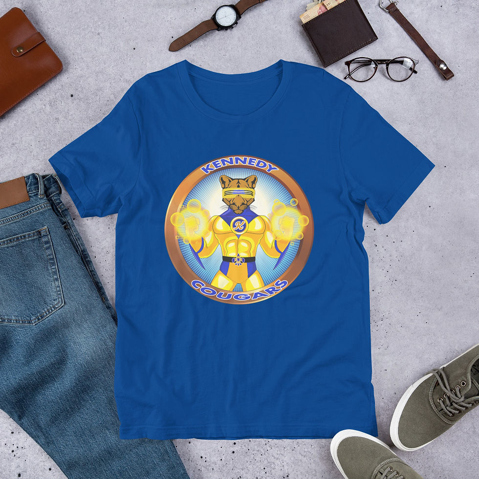 Thumbnail: Cougar Superhero Unisex t-shirt 