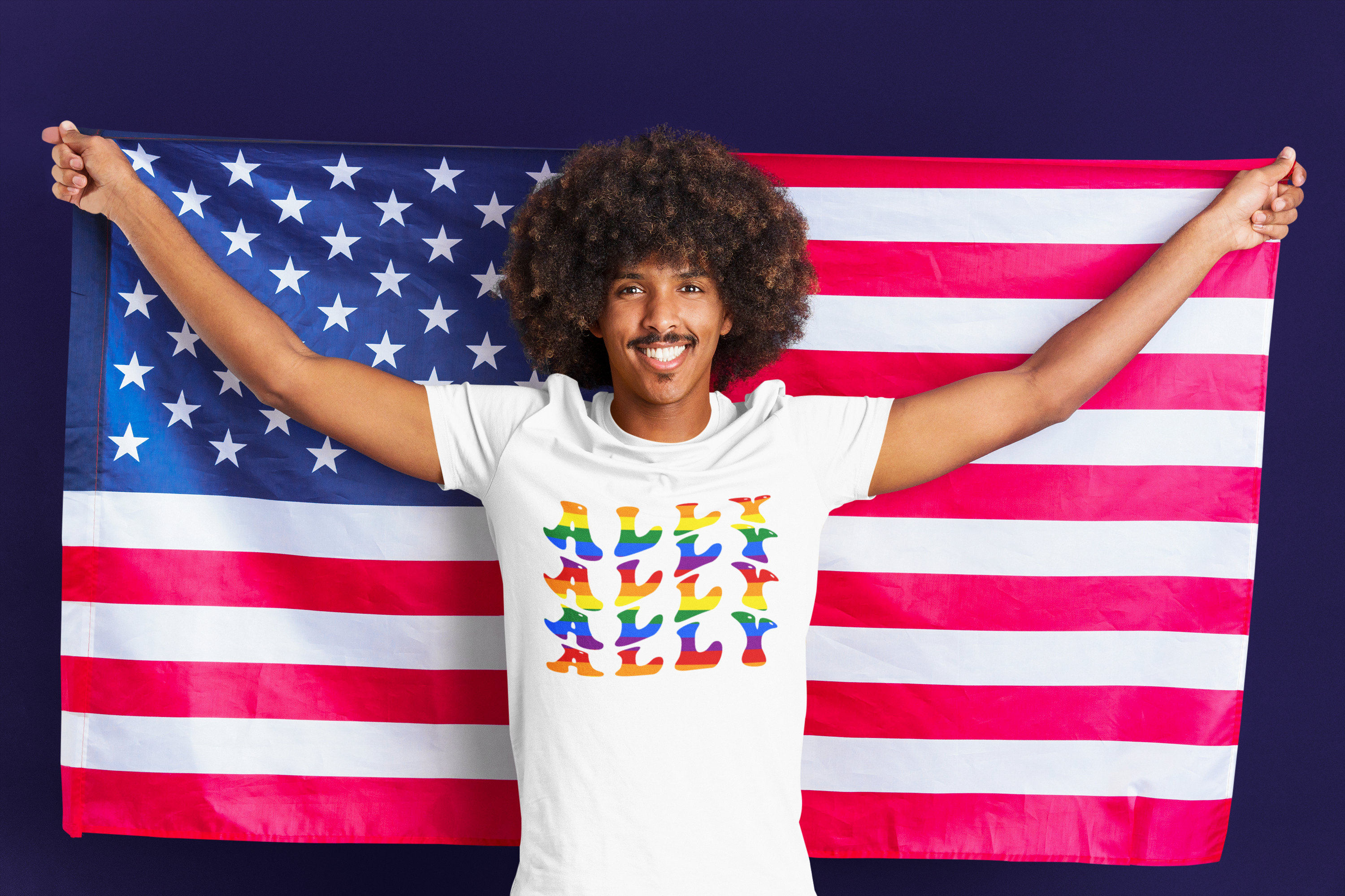 Ally Wave Text classic tee