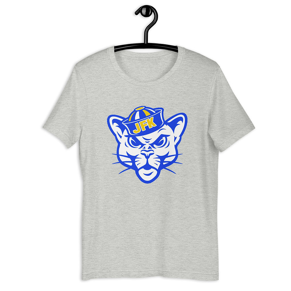 Thumbnail: Cougar in JFK Hat Unisex t-shirt
