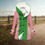 Thumbnail: Pink & Green Women's Hooded Double-Breasted Winter Coat With Fleece