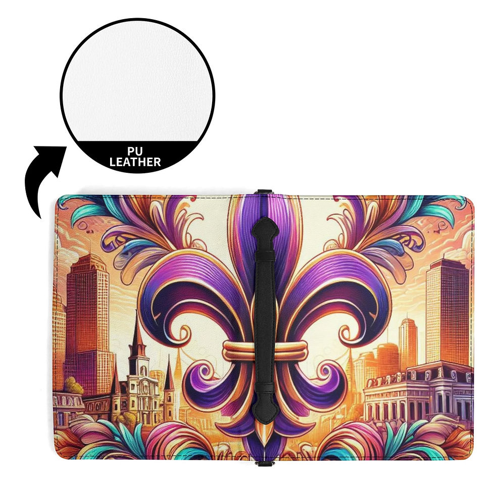 Thumbnail: FDL Leather Book Cover With Pocket no Strap