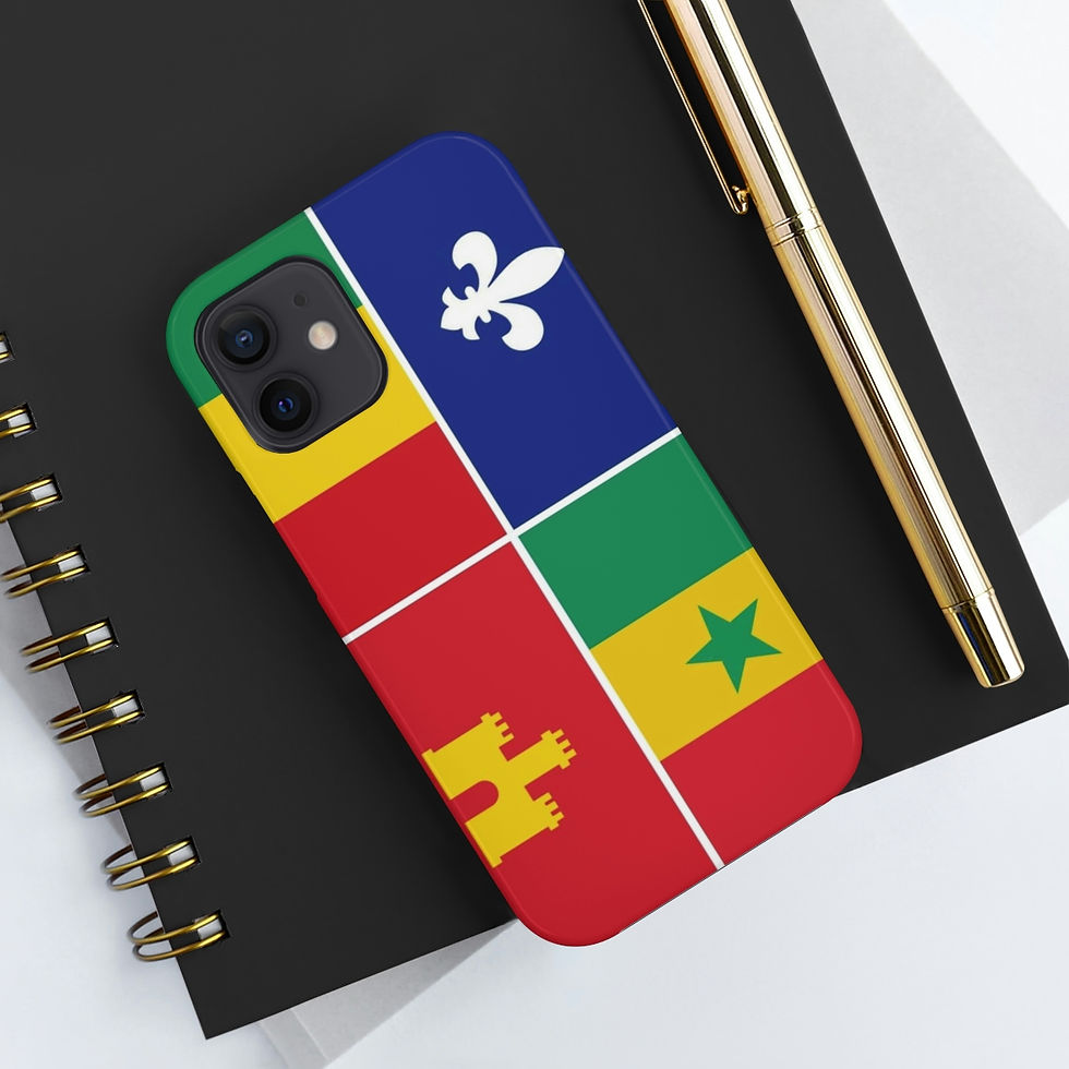 Thumbnail: Creole Heritage Flag Tough Phone Cases, Case-Mate