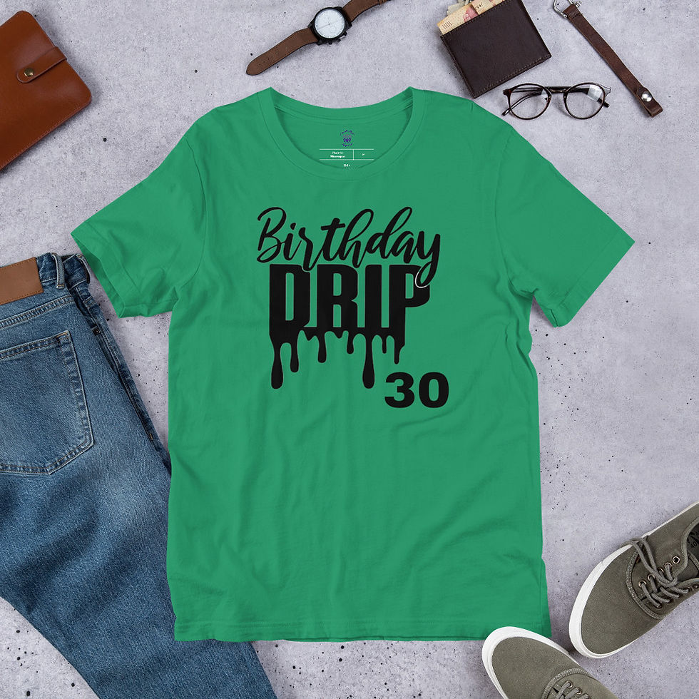 Thumbnail: Birthday Drip 30 Short-Sleeve Unisex T-Shirt