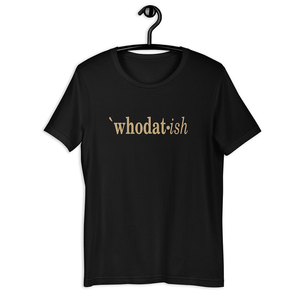 Thumbnail: who dat ish Unisex t-shirt