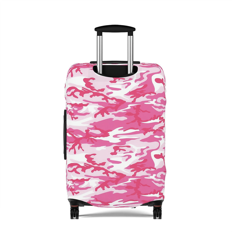 Thumbnail: Pink Camouflage Luggage Cover