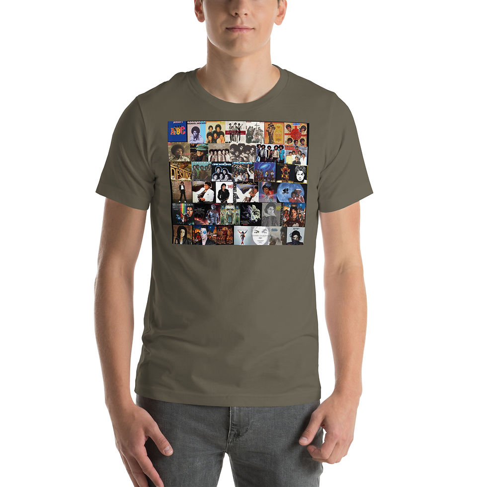 Thumbnail: MJ Album Covers Unisex t-shirt