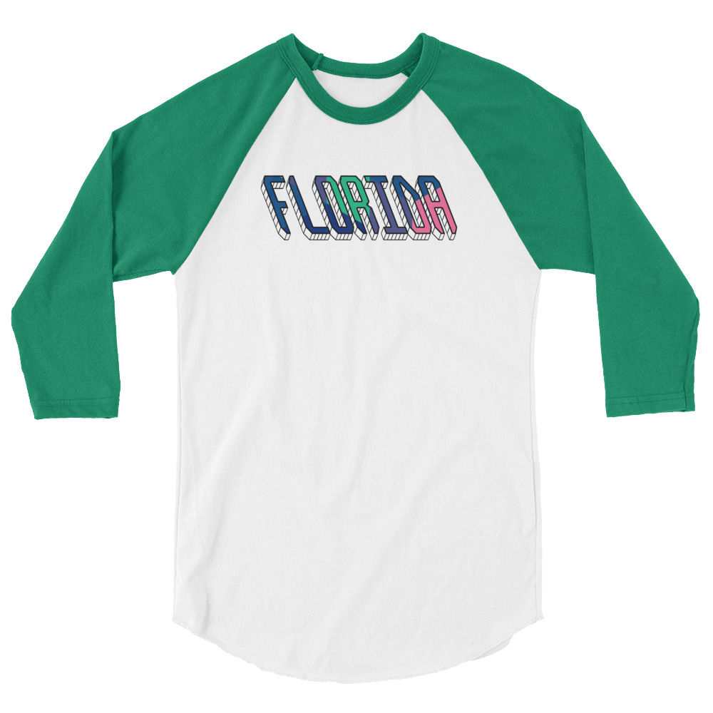 Florida 3/4 sleeve raglan shirt