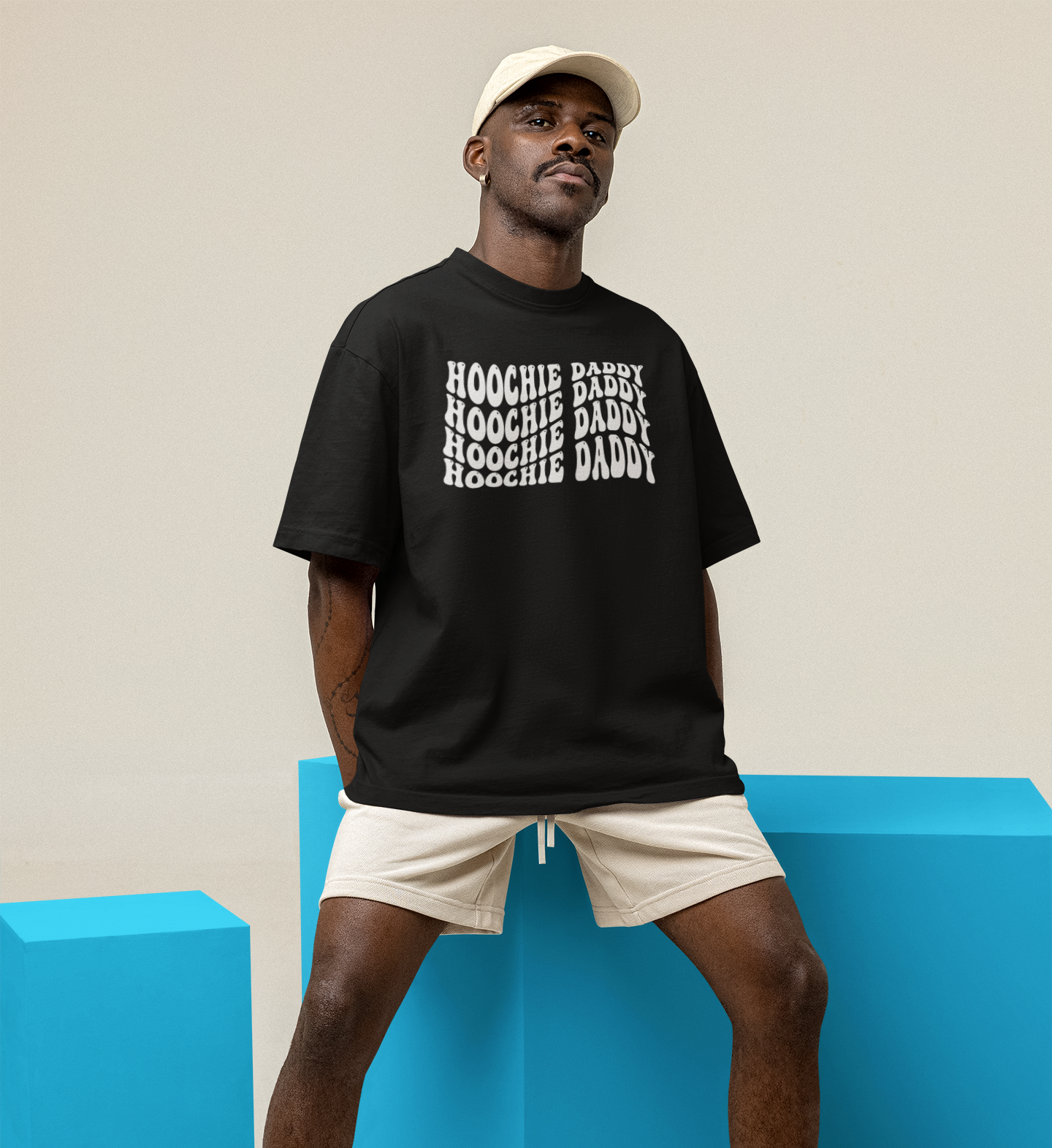 Hoochie Daddy Wave Text Unisex t-shirt