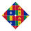 Thumbnail: Creole Heritage Flag Patterned Decorated Graduation Cap Topper